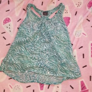 Flowy Sequin Kids Tank Top